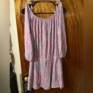 Lilly Pulitzer Lana Skort Romper in Pink Sorbet High Altitude, Size Large